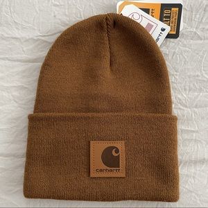 **NWOT** Carhartt Unisex Knit Beanie w. Leather Logo